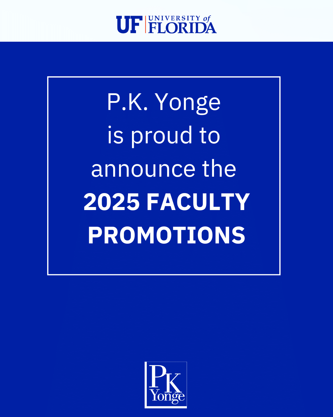 P.K. Yonge Celebrates Five Faculty Promotions at the University of Florida