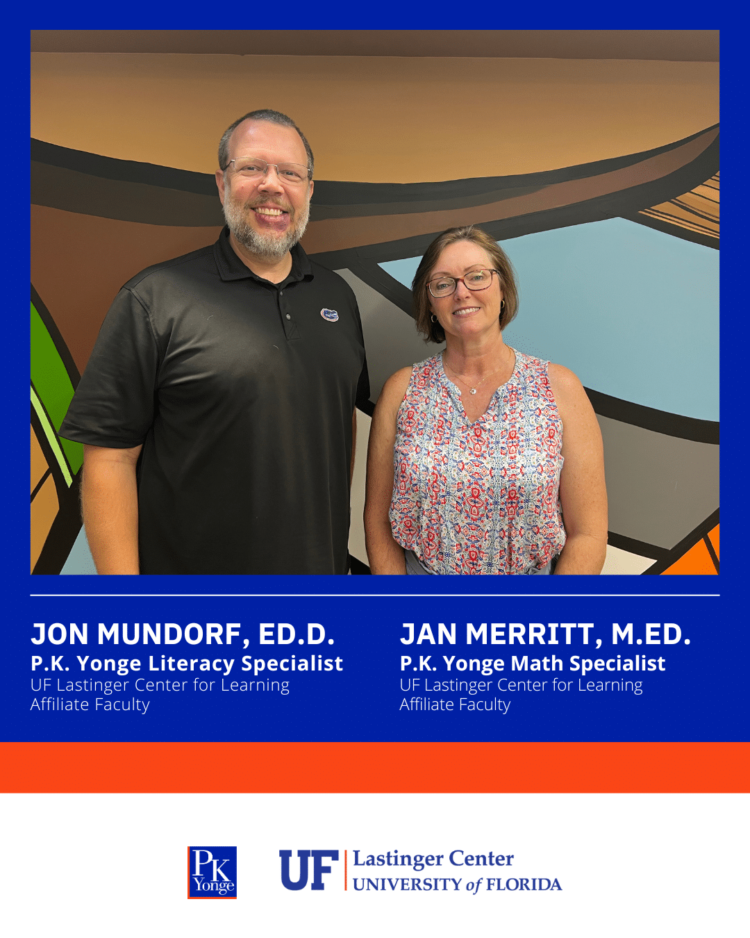 Two P.K. Yonge educators become affiliate faculty with the UF Lastinger Center